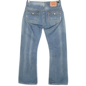 Levi's Blue Flare & Wide Leg Jeans